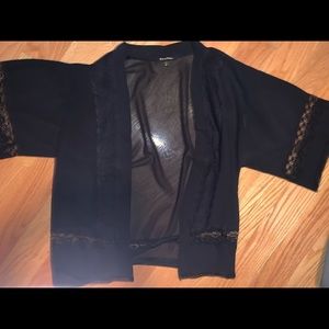 Black Lace Kimono